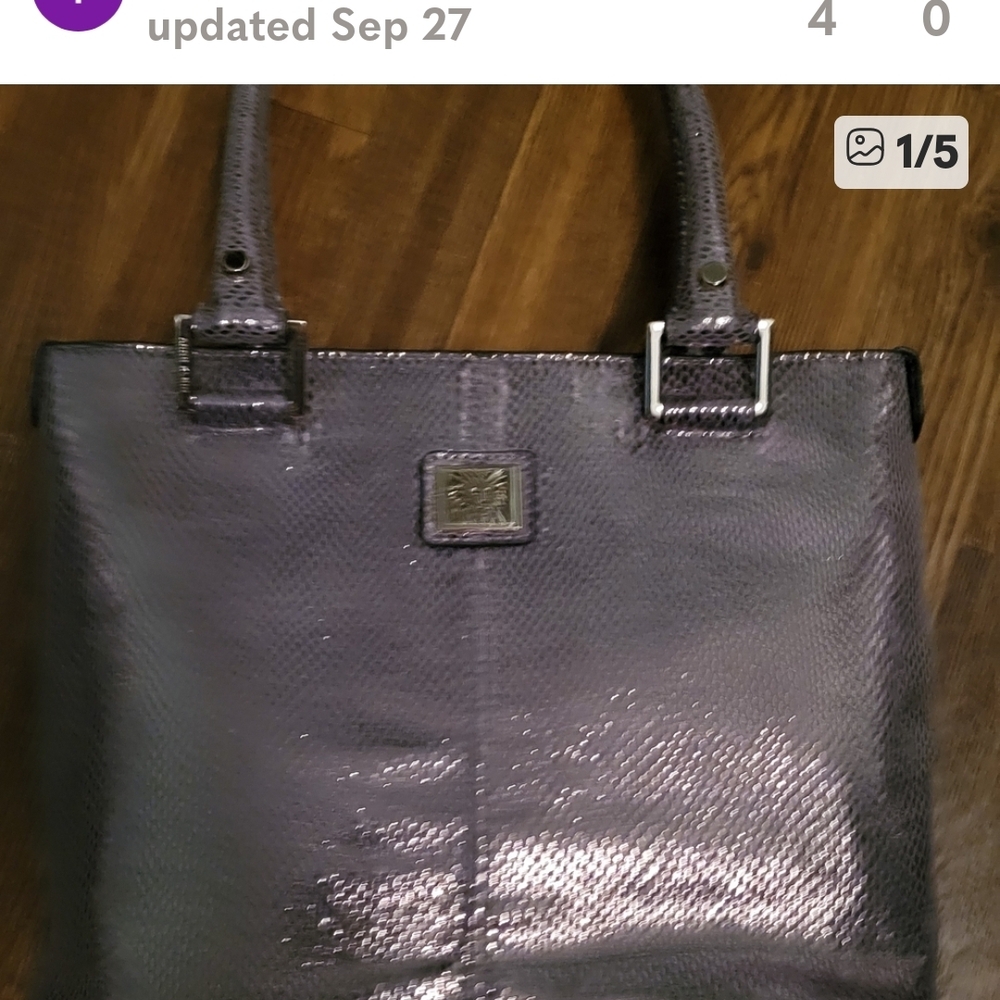 Elegant Silver Tote Bag